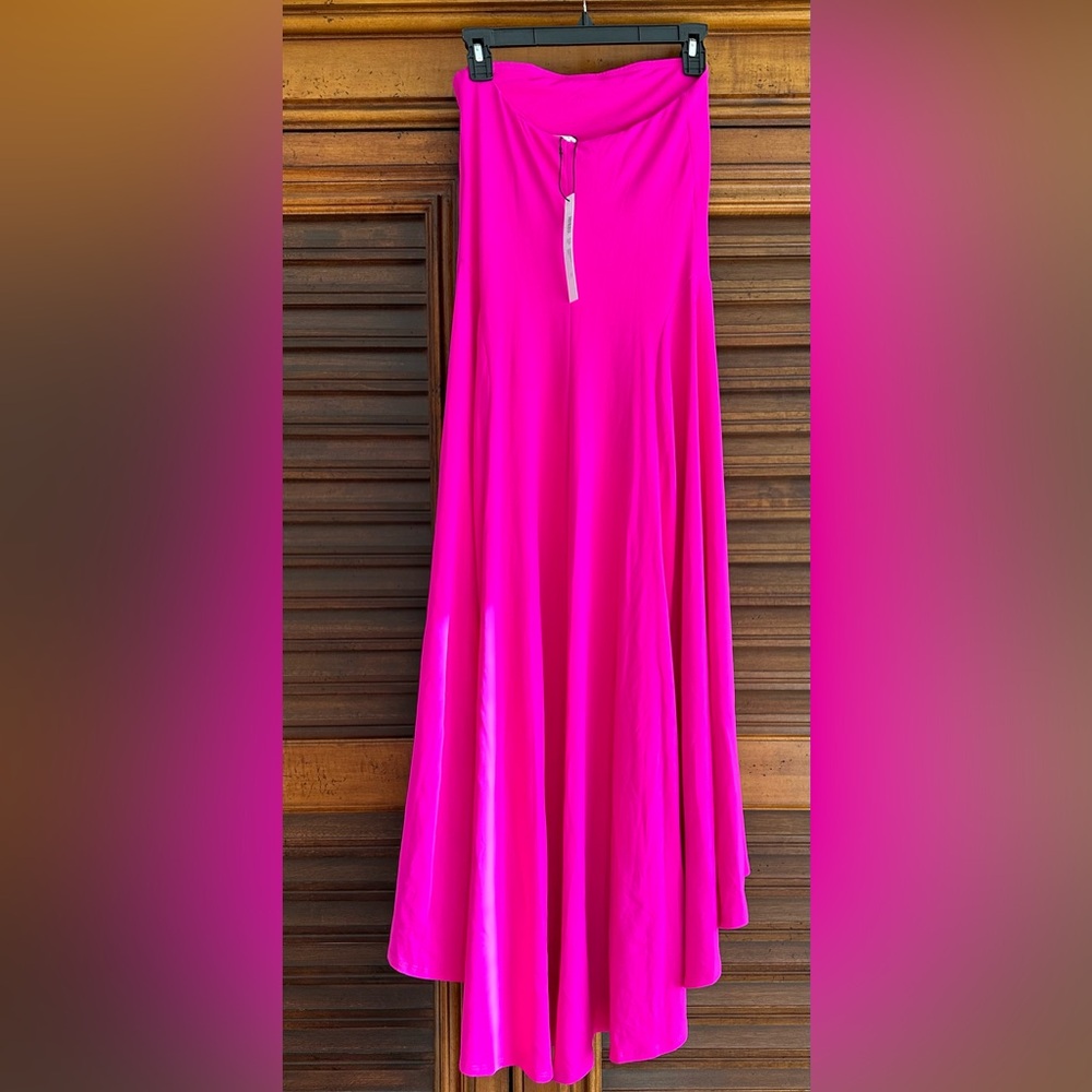 Susana Monaco strapless seamed high low dress NWT color Magenta Size Small - Picture 8 of 8